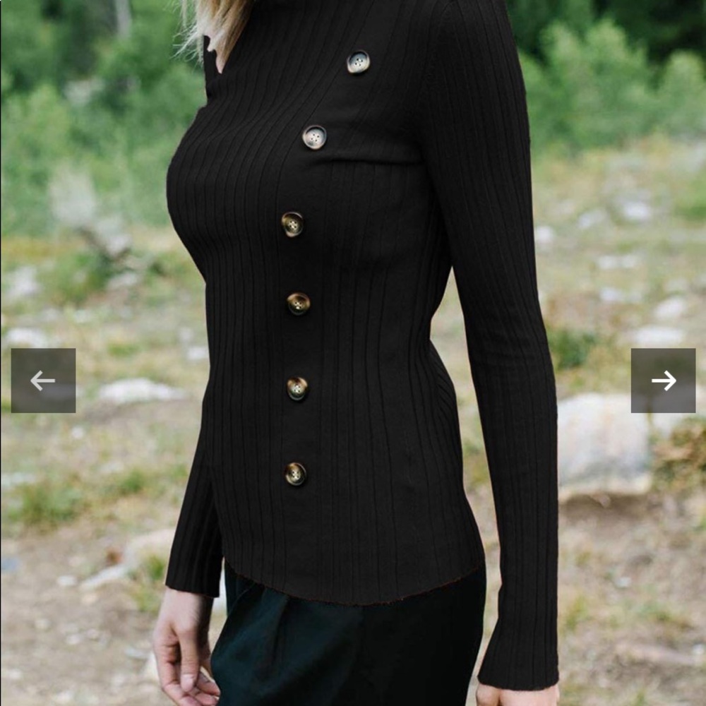 Ribbed long sleeve shirt - Picture 3 of 5